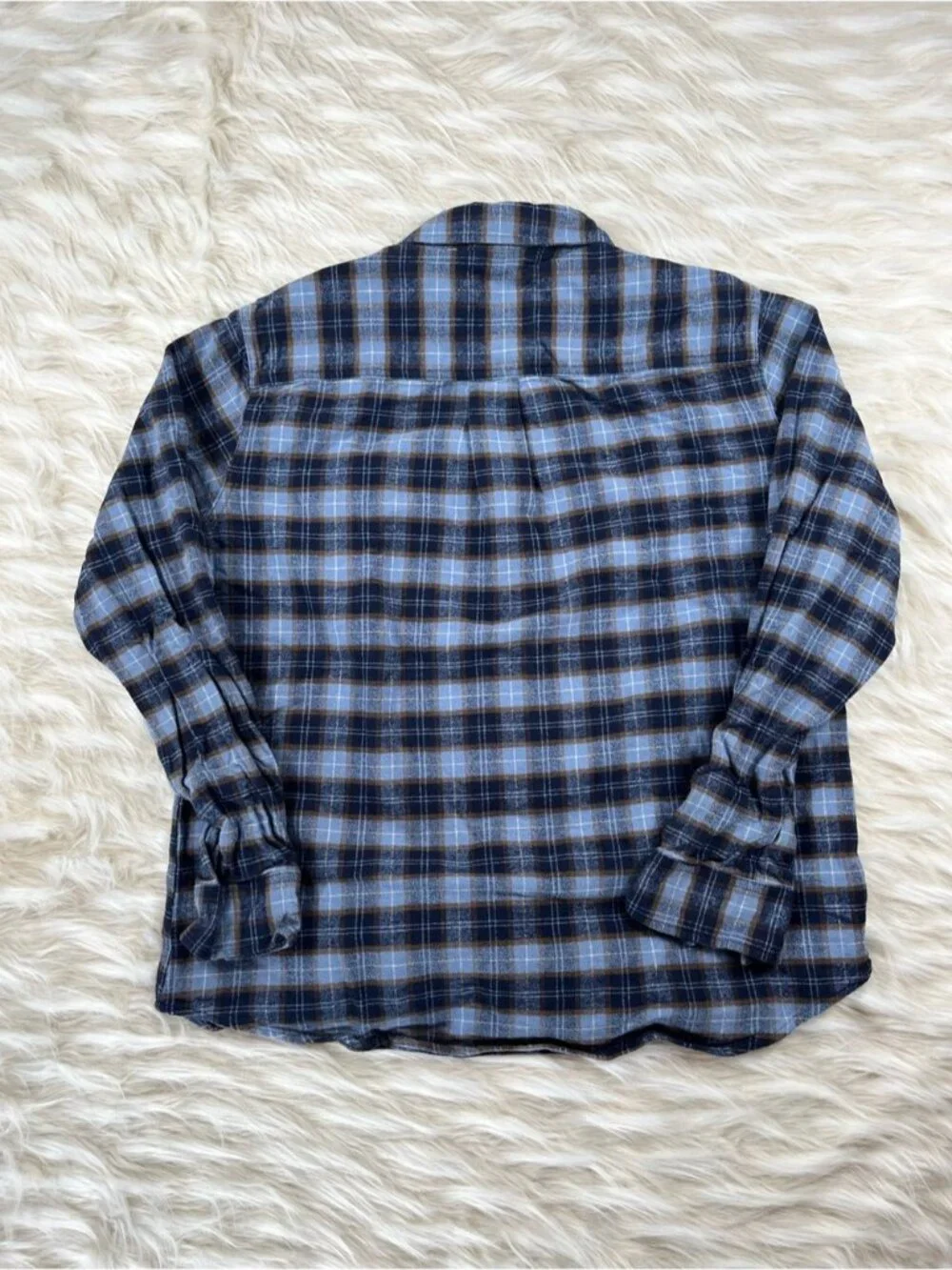 Panhandle Slim Pearl Snap Shirt Men's S Purple Plaid